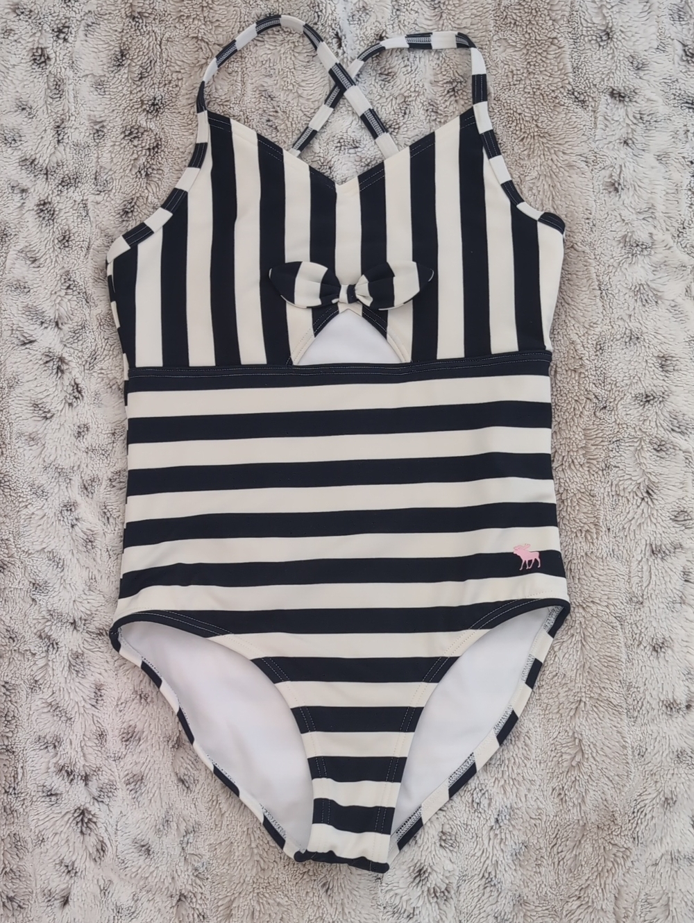 Abercrombie Kids Striped Bow Detail One Piece
